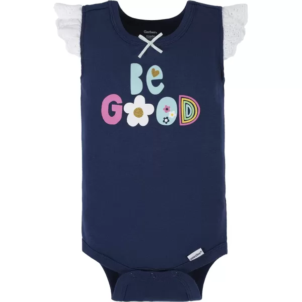 Gerber Baby Girls Multi-Pack Sleeveless Onesies Bodysuit