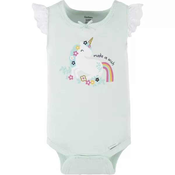 Gerber Baby Girls Multi-Pack Sleeveless Onesies Bodysuit