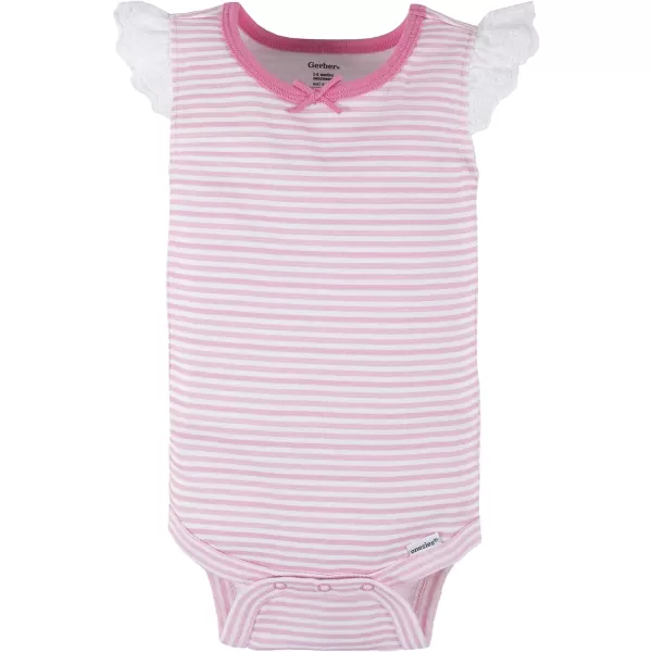 Gerber Baby Girls Multi-Pack Sleeveless Onesies Bodysuit