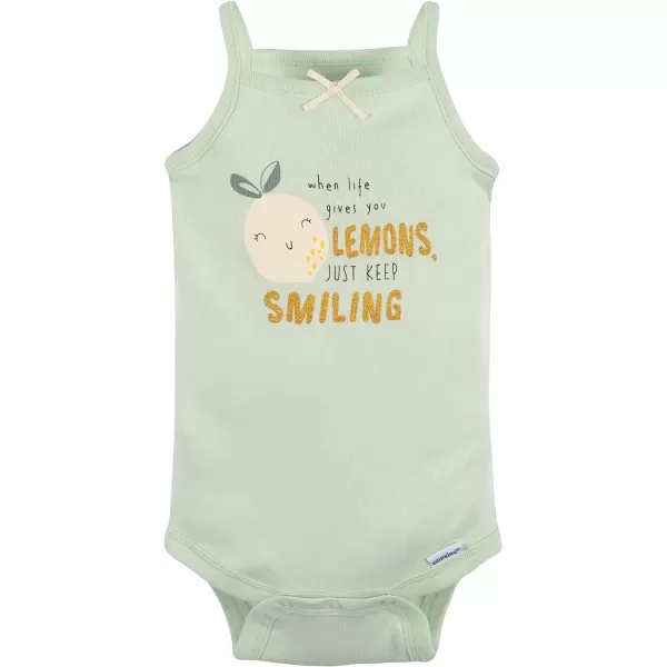 Gerber Baby Girls Multi-Pack Sleeveless Onesies Bodysuit