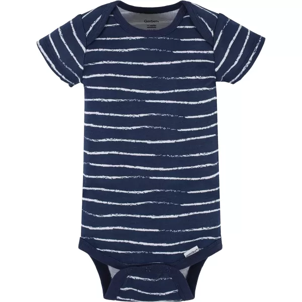Gerber baby-boys 4-pack Short Sleeve Onesies Bodysuits