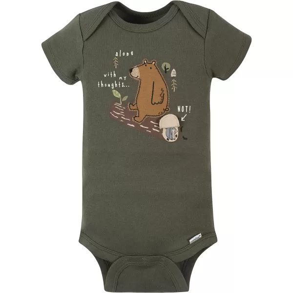 Gerber baby-boys 4-pack Short Sleeve Onesies Bodysuits