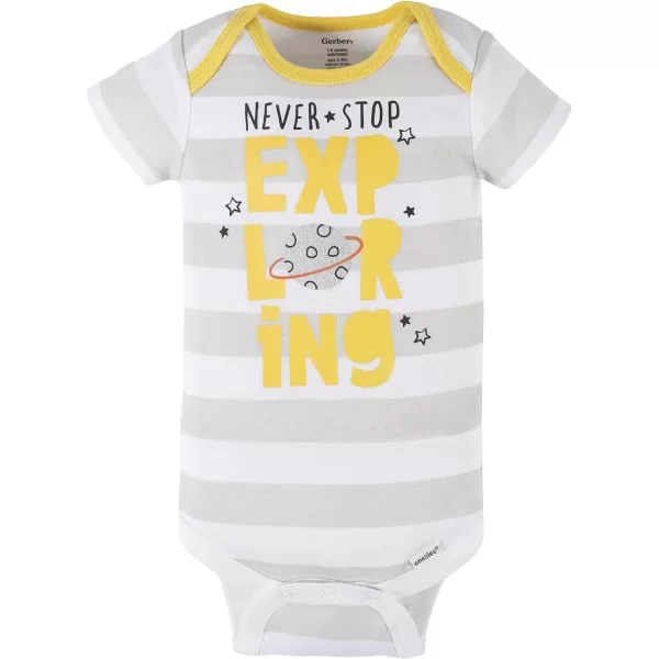 Gerber baby-boys 4-pack Short Sleeve Onesies Bodysuits