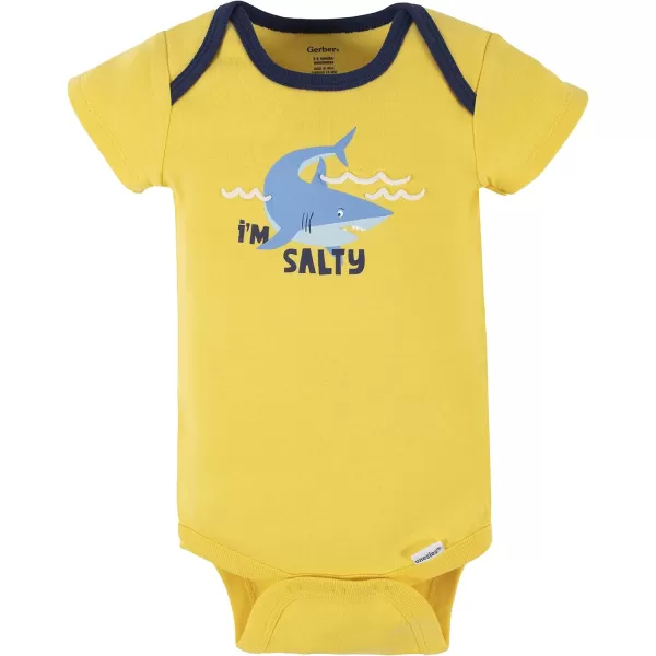 Gerber baby-boys 4-pack Short Sleeve Onesies Bodysuits