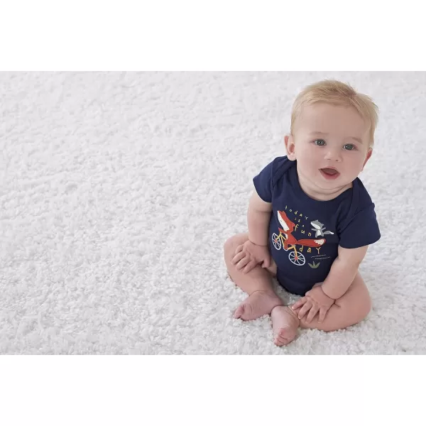 Gerber baby-boys 4-pack Short Sleeve Onesies Bodysuits