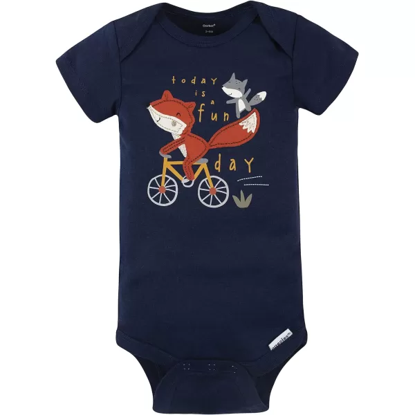 Gerber baby-boys 4-pack Short Sleeve Onesies Bodysuits