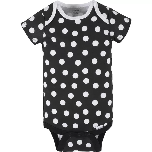 Gerber baby-girls 4-pack Short Sleeve Onesies Bodysuits