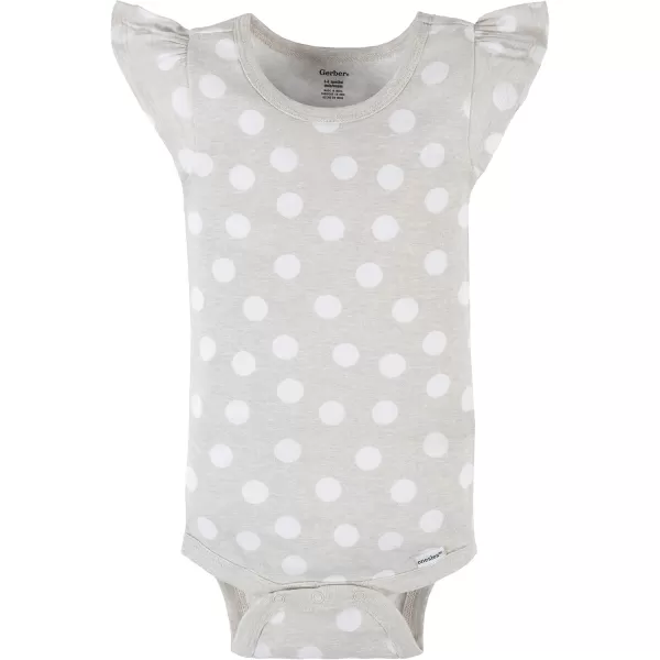 Gerber baby-girls 4-pack Short Sleeve Onesies Bodysuits