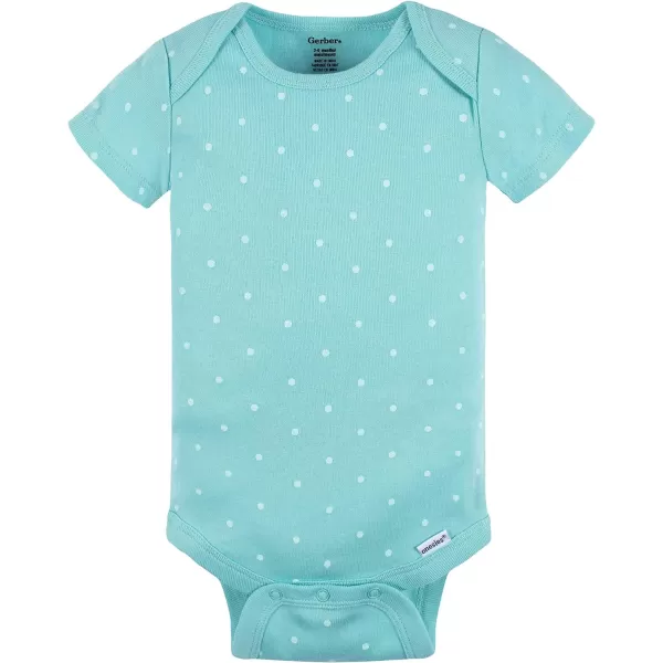 Gerber baby-girls 4-pack Short Sleeve Onesies Bodysuits