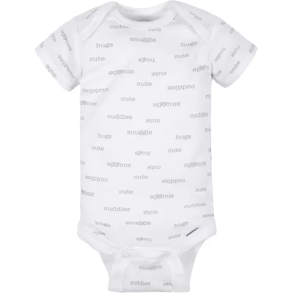 Gerber unisex-baby 8-pack Short Sleeve Onesies Bodysuits