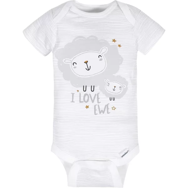 Gerber unisex-baby 8-pack Short Sleeve Onesies Bodysuits