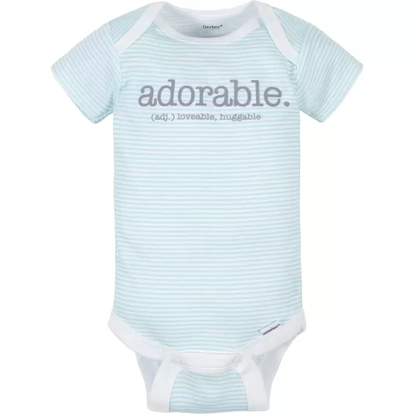 Gerber unisex-baby 8-pack Short Sleeve Onesies Bodysuits