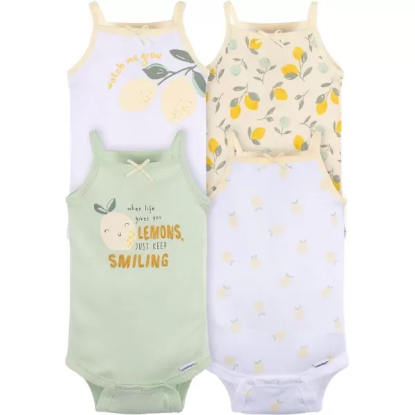 Gerber Baby Girls Multi-Pack Sleeveless Onesies Bodysuit