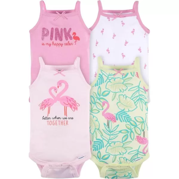 Gerber Baby Girls Multi-Pack Sleeveless Onesies Bodysuit
