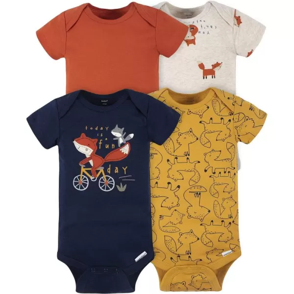 Gerber baby-boys 4-pack Short Sleeve Onesies Bodysuits