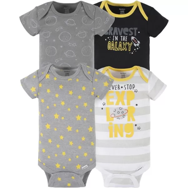 Gerber baby-boys 4-pack Short Sleeve Onesies Bodysuits