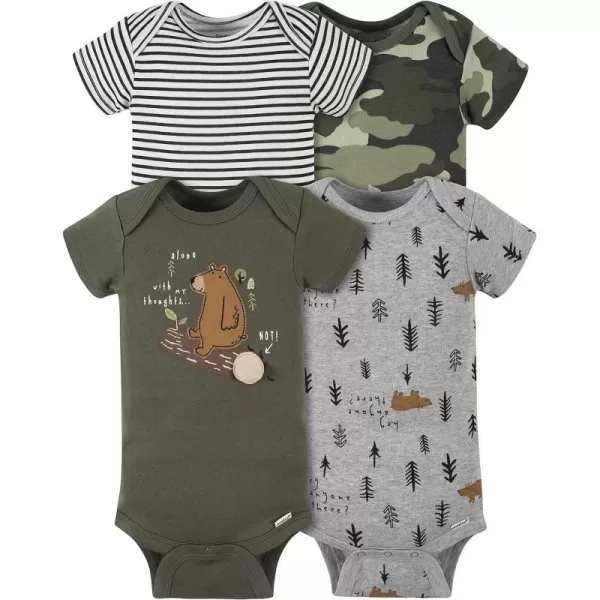 Gerber baby-boys 4-pack Short Sleeve Onesies Bodysuits