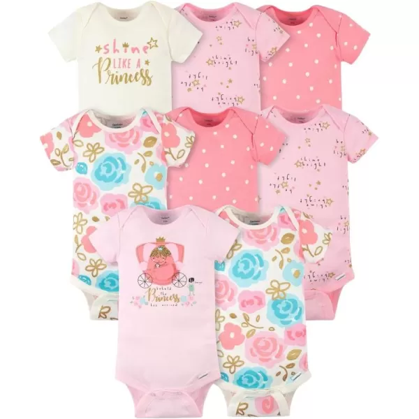 Gerber unisex-baby 8-pack Short Sleeve Onesies Bodysuits