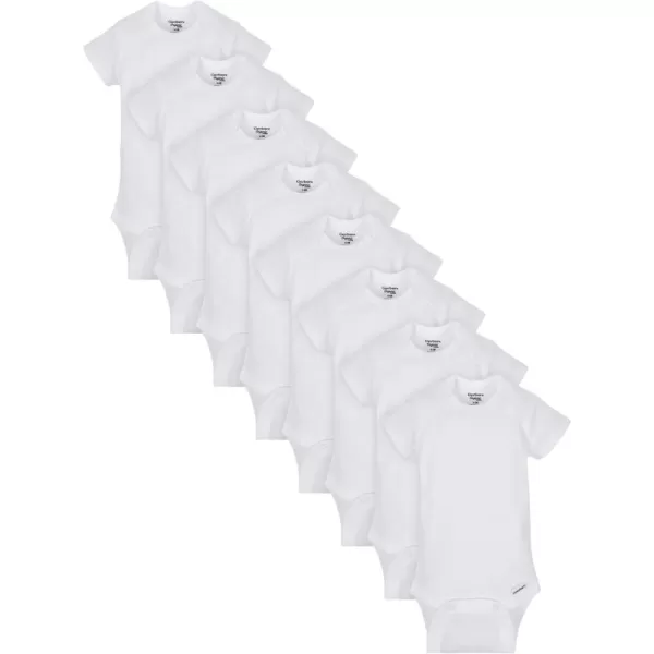 Gerber unisex-baby 8-pack Short Sleeve Onesies Bodysuits