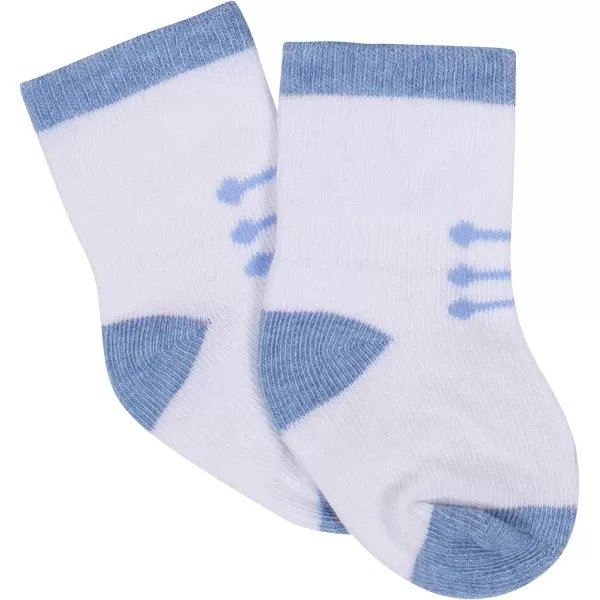 Gerber Baby 8-Pack Wiggle-Proof Jersey Crew Socks