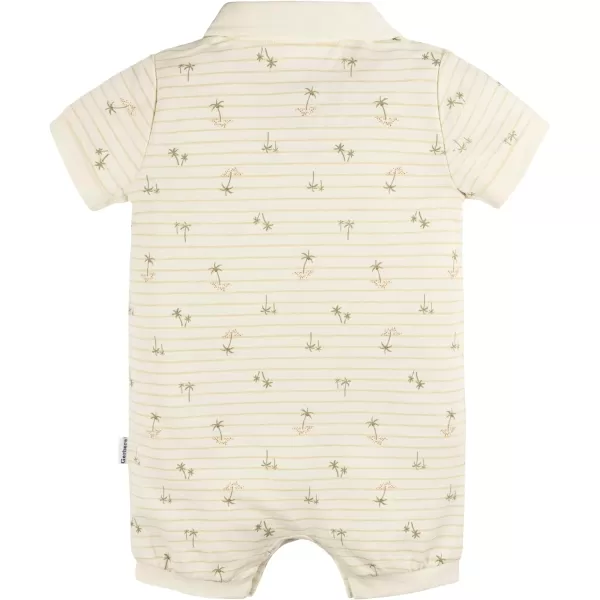 Gerber Baby Boys' Cotton Polo Romper