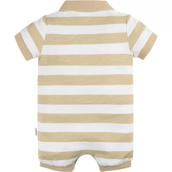 Gerber Baby Boys Cotton Polo RomperRomper