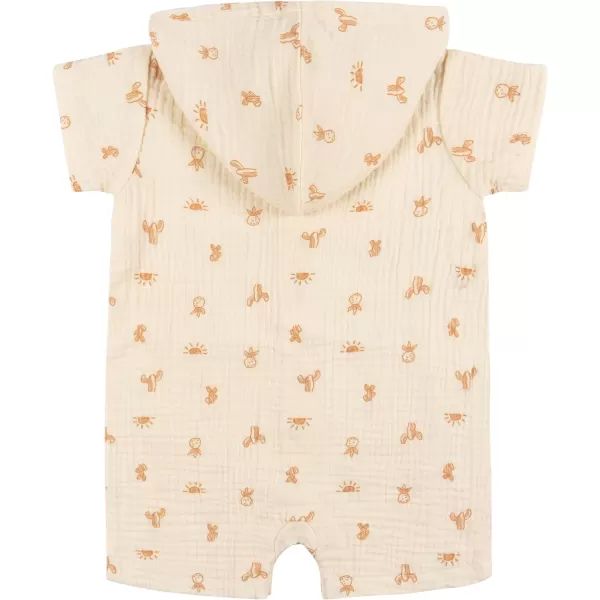 Gerber Baby Boys Hooded Cotton RomperRomper