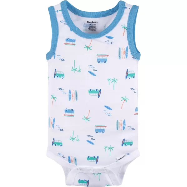 Gerber Baby Boys Multi-Pack Sleeveless Onesies Bodysuit