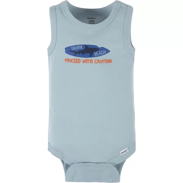 Gerber Baby Boys Multi-Pack Sleeveless Onesies Bodysuit