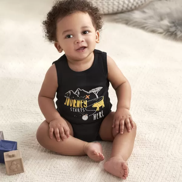 Gerber Baby Boys Multi-Pack Sleeveless Onesies Bodysuit