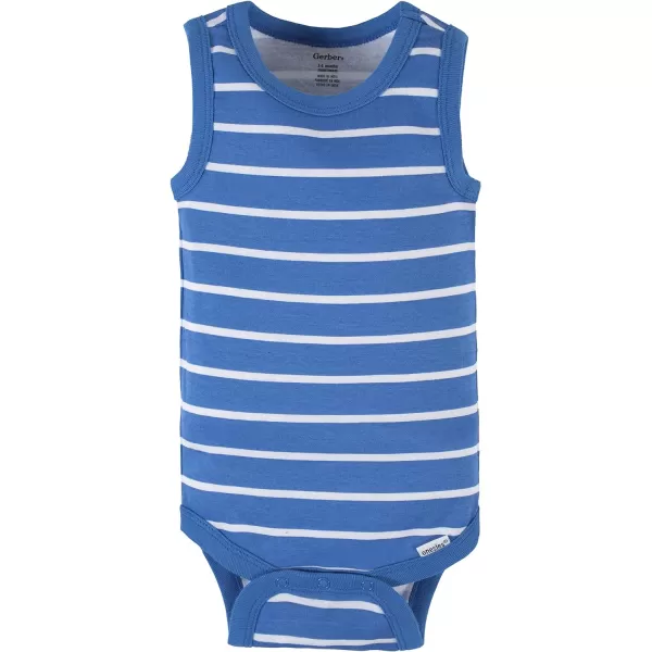Gerber Baby Boys Multi-Pack Sleeveless Onesies Bodysuit