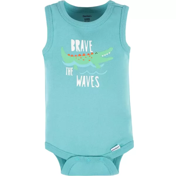 Gerber Baby Boys Multi-Pack Sleeveless Onesies Bodysuit