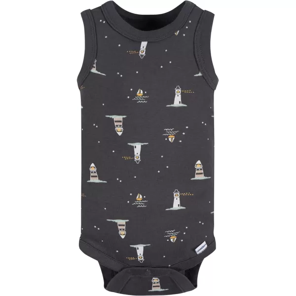 Gerber Baby Boys Multi-Pack Sleeveless Onesies Bodysuit