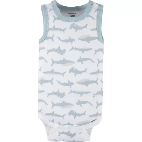 Gerber Baby Boys Multi-Pack Sleeveless Onesies Bodysuit