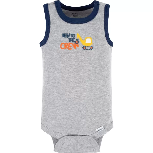Gerber Baby Boys Multi-Pack Sleeveless Onesies Bodysuit