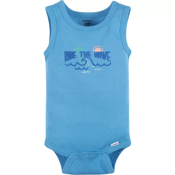 Gerber Baby Boys Multi-Pack Sleeveless Onesies Bodysuit