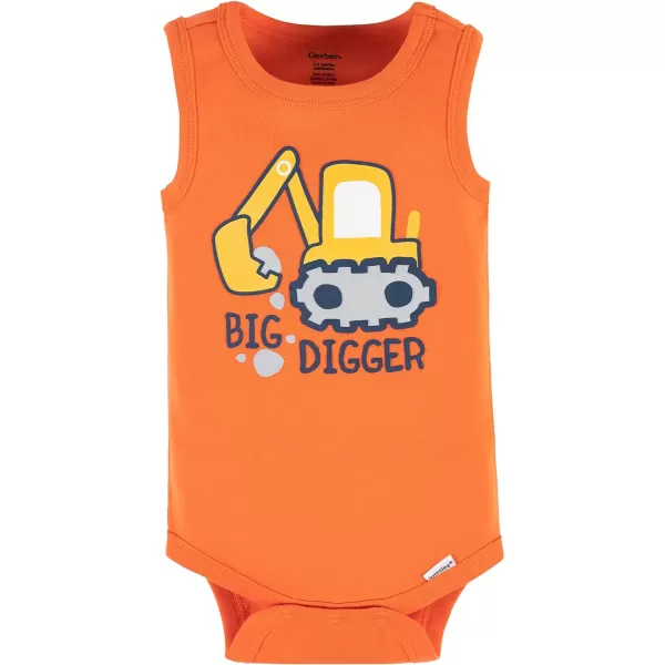 Gerber Baby Boys Multi-Pack Sleeveless Onesies Bodysuit