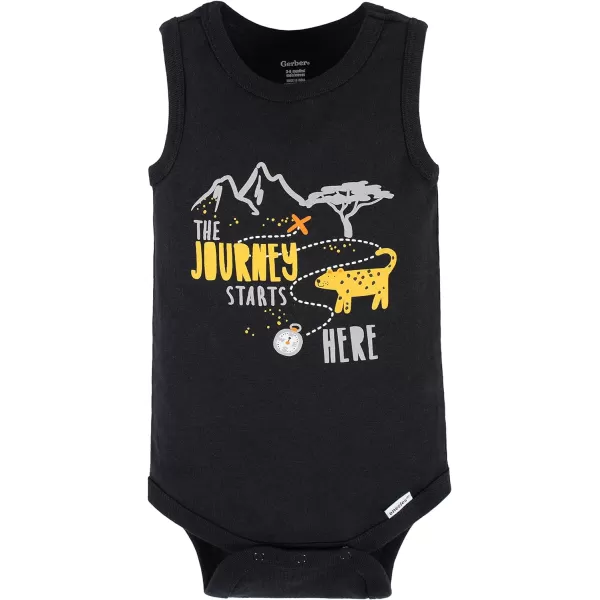Gerber Baby Boys Multi-Pack Sleeveless Onesies Bodysuit