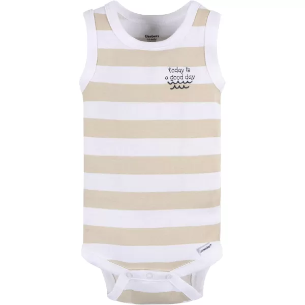 Gerber Baby Boys Multi-Pack Sleeveless Onesies Bodysuit