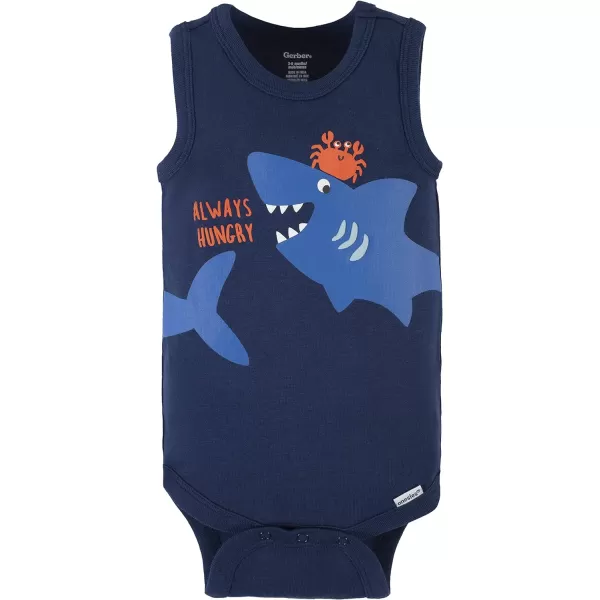 Gerber Baby Boys Multi-Pack Sleeveless Onesies Bodysuit