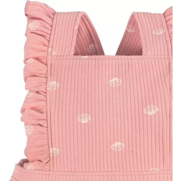 Gerber Baby Girls Sleeveless Ruffle Romper