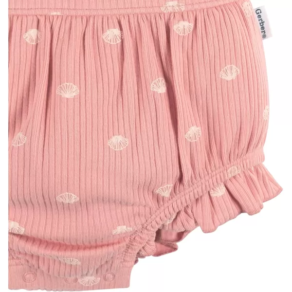 Gerber Baby Girls Sleeveless Ruffle Romper