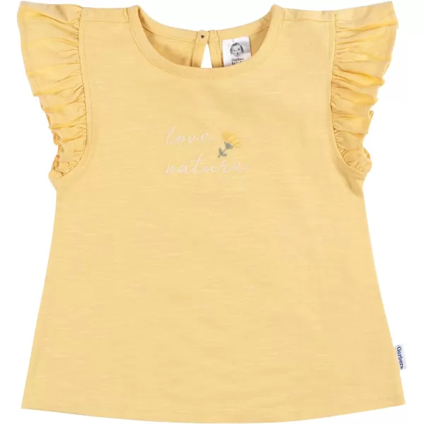 Gerber Baby Girls' Toddler 3-Pack Short Sleeve Tees