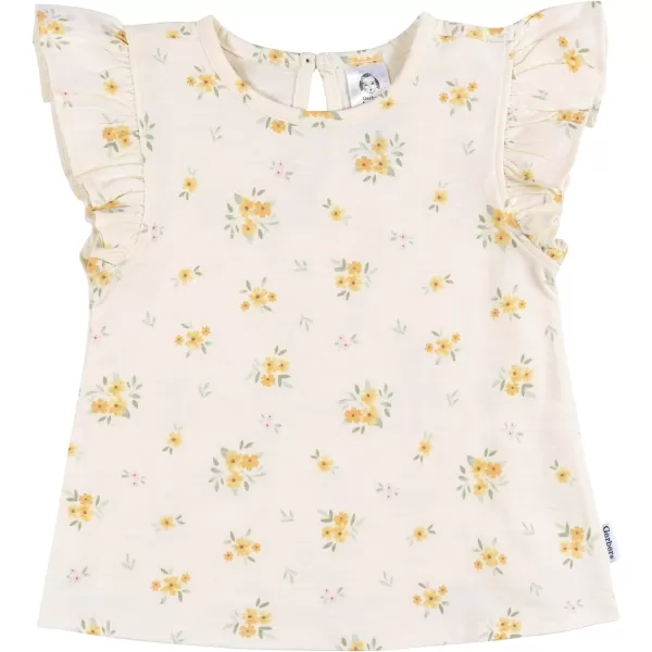 Gerber Baby Girls' Toddler 3-Pack Short Sleeve Tees