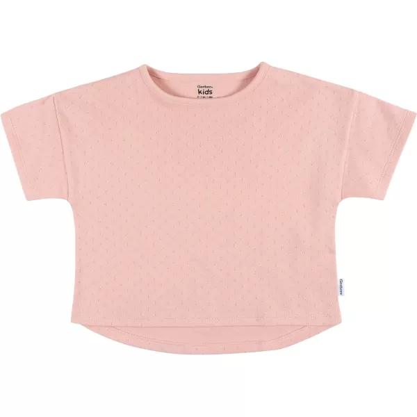 Gerber Baby Girls' Toddler 3-Pack Short Sleeve Tees