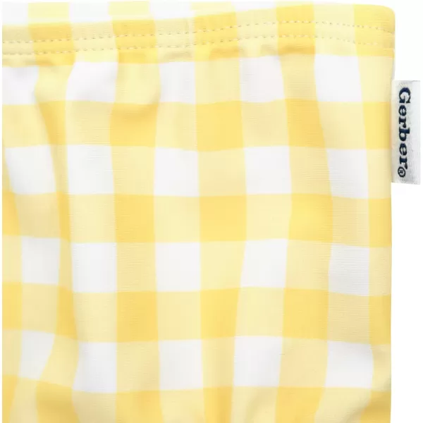 Gerber Girls' Toddler Long Sleeved Rashguard Swim Bathing Suit Set