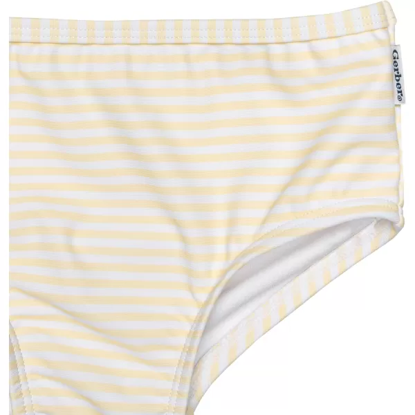Gerber Girls' Toddler Long Sleeved Rashguard Swim Bathing Suit Set