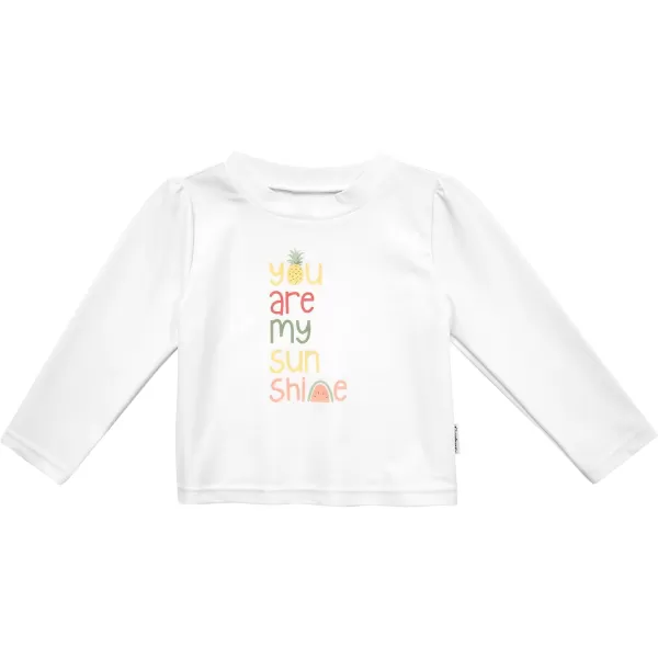 Gerber Girls' Toddler Long Sleeved Rashguard Swim Bathing Suit Set