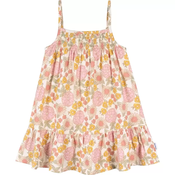 Gerber Girls' Toddler Short-Sleeve and Sleeveless Dress Set