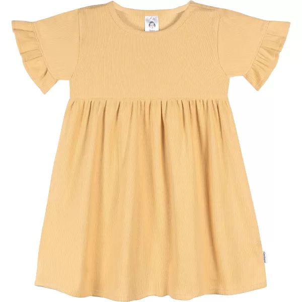 Gerber Girls' Toddler Short-Sleeve and Sleeveless Dress Set